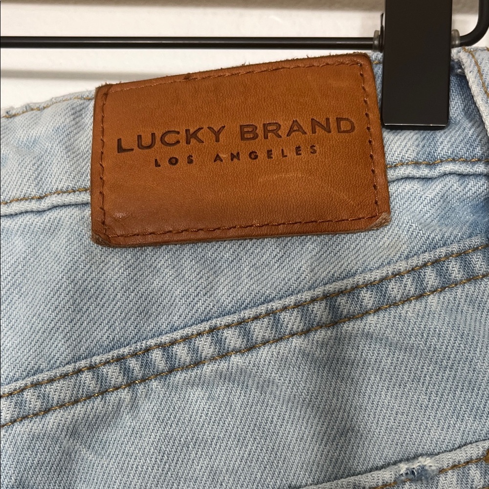 Lucky Brand Light Blue Frayed Jean Shorts - Picture 6 of 10
